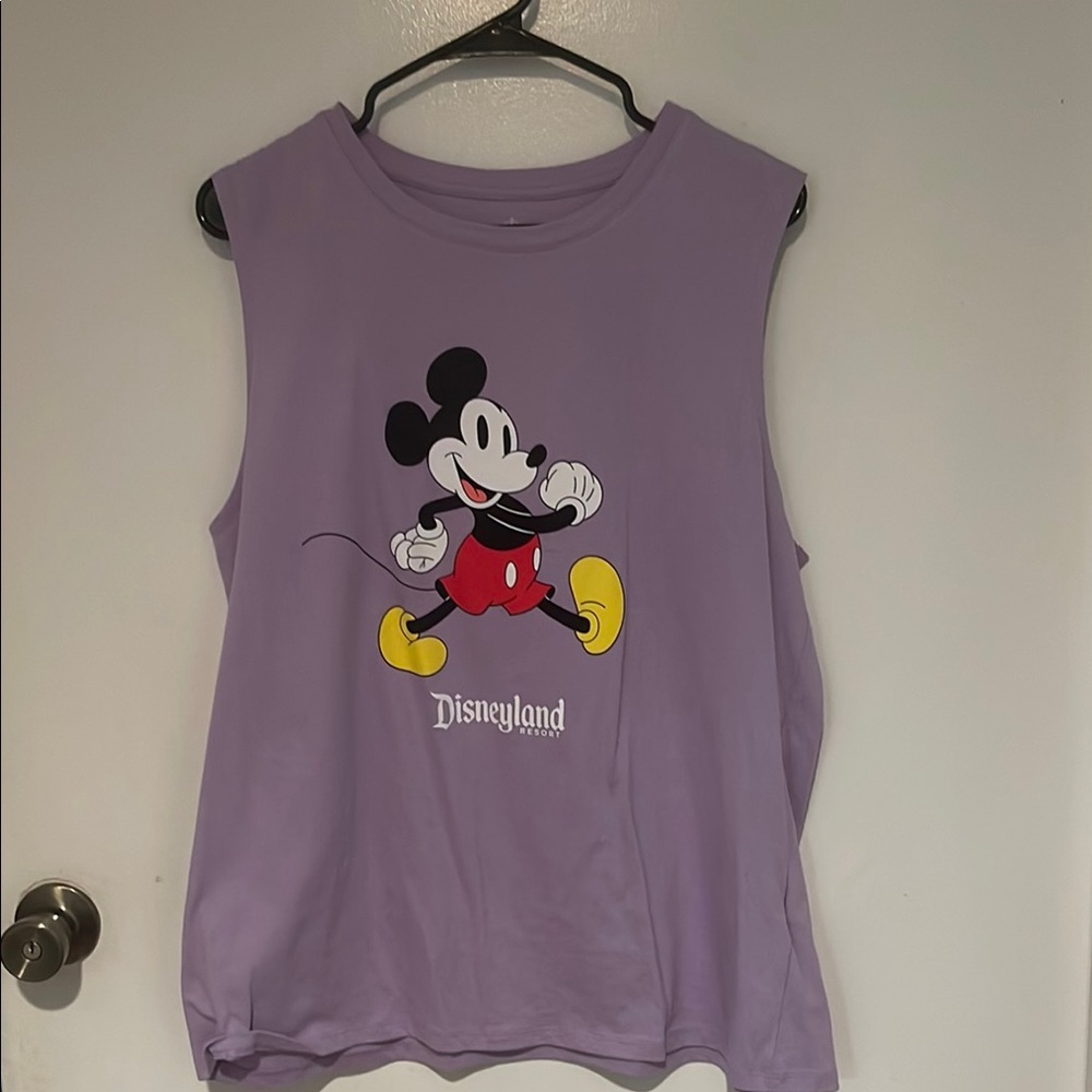 Disneyland Purple Tank Top with Mickey Mouse